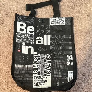 Black and White Graphic Lululemon Bag